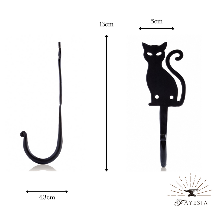 Fayesia - Wall Hook - 3 Pack - Cat